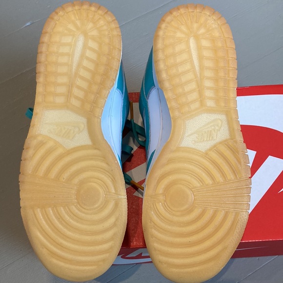 NikeNike Dunk Low Teal Zeal TEAL-KUMQUAT DV2190-100 Women's Size 7 - Picture 6 of 8